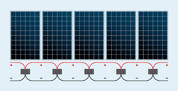 How to wire solar panels parallel