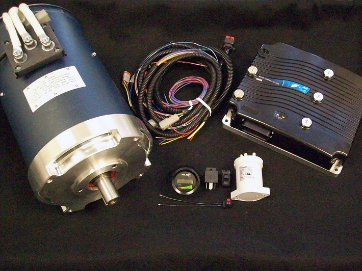 Close-up of small electric motor