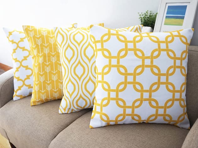 yellow pillows