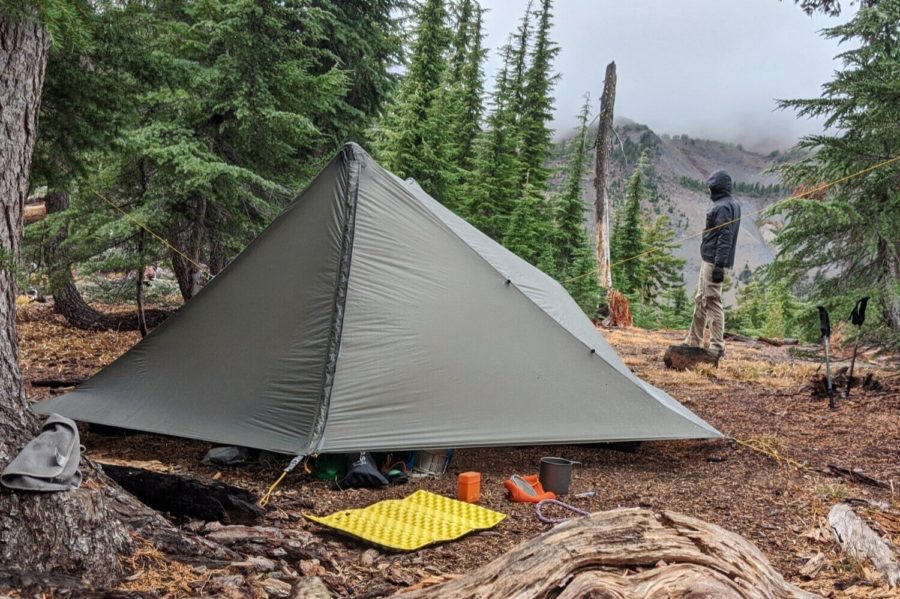 Tarps are inexpensive, versatile hiking shelters. They are usually made of waterproof nylon, and you can set them up however you like. You can set them up in an a-frame, closed-end-a-frame, wind shed, and c-fly. They are also very lightweight compared to a tent. However, if you live in a very wet and windy environment, it is best to choose a backpacking tent.