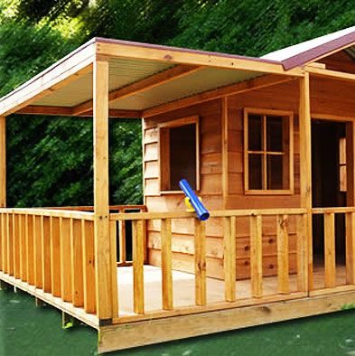 cottage wooden cubby house