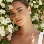Lola Knight - Cecilia - Pearl Bridal Drop Earrings - Silver