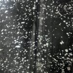 Black cowhide rug