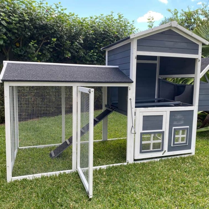 Grey Resort Guinea Pig Hutch