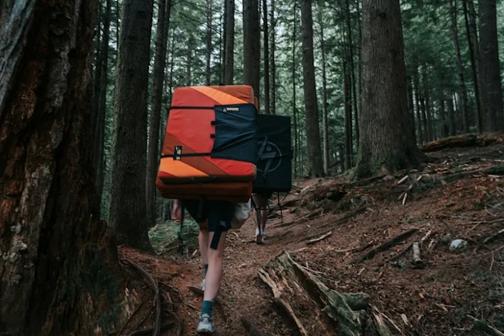 Bouldering crash pad
